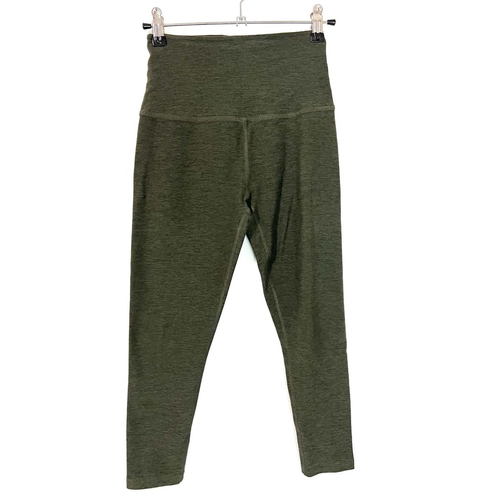 Beyond Yoga Olive Green High Rise Spacedye Cropped Leggings‎ Workout Size XS